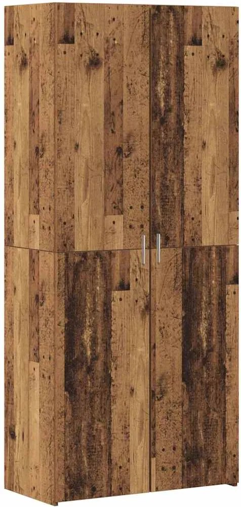 vidaXL Magasfiú 2 pcs Öreg fa 80 x 42 x 185 cm