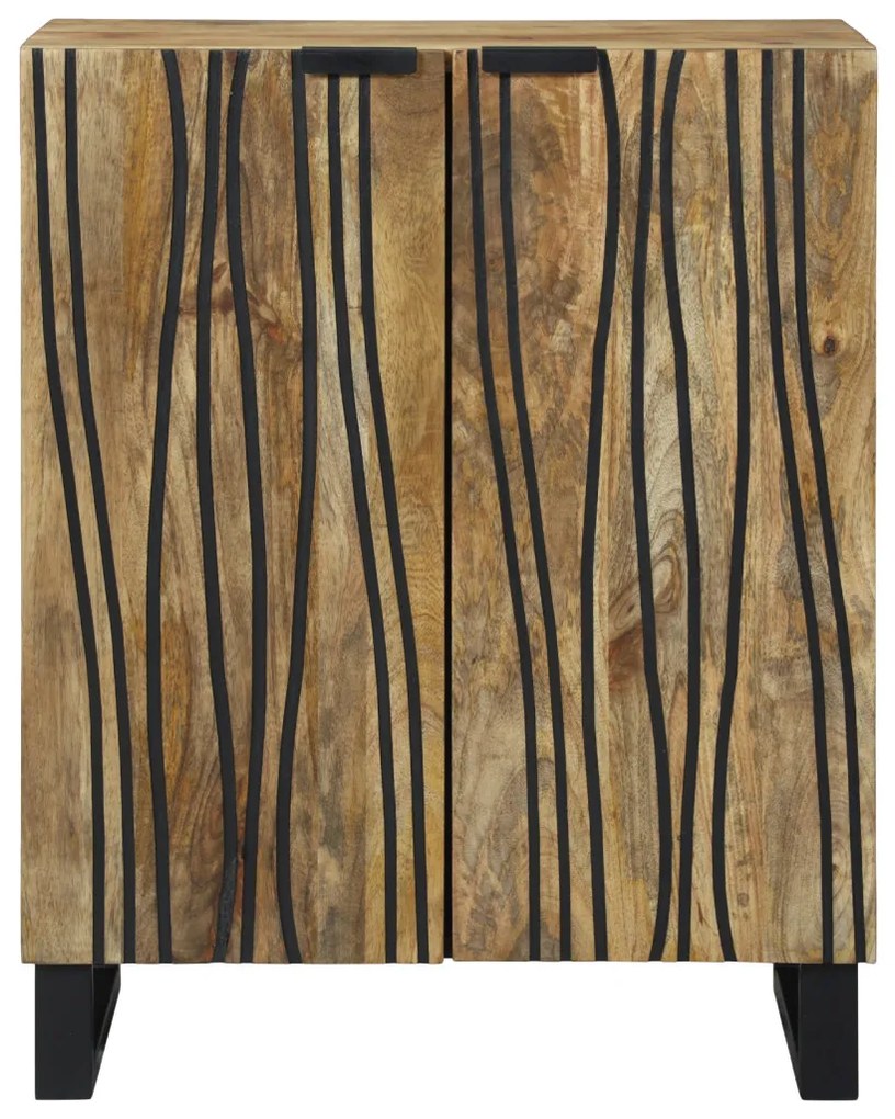 Tálalószekrény - 60 x 33,5 x 75 cm, tömör mangófából.