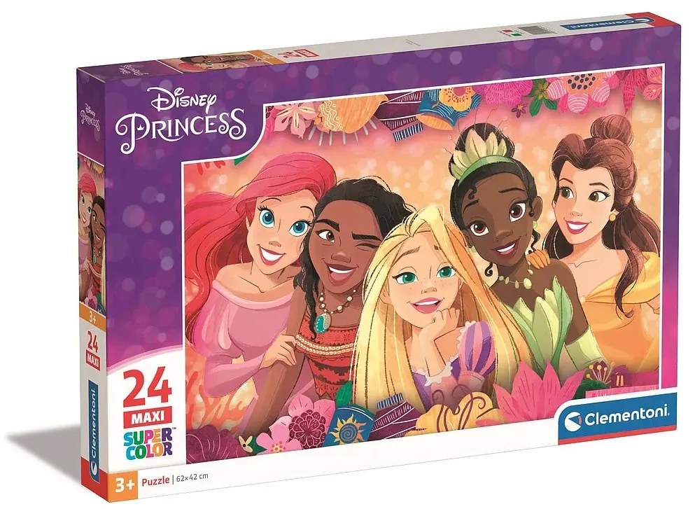 Disney Hercegnők Flower Frame 24 db-os maxi puzzle Clementoni