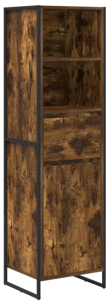 Könyvespolc fiókkal Füstös tölgy 43 x 36 x 150,5 cm Faanyag