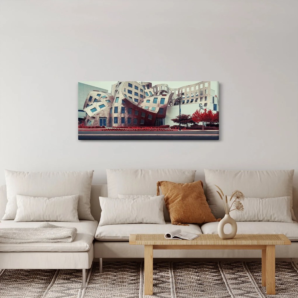 Kép - építészeti épület (120x50 cm)