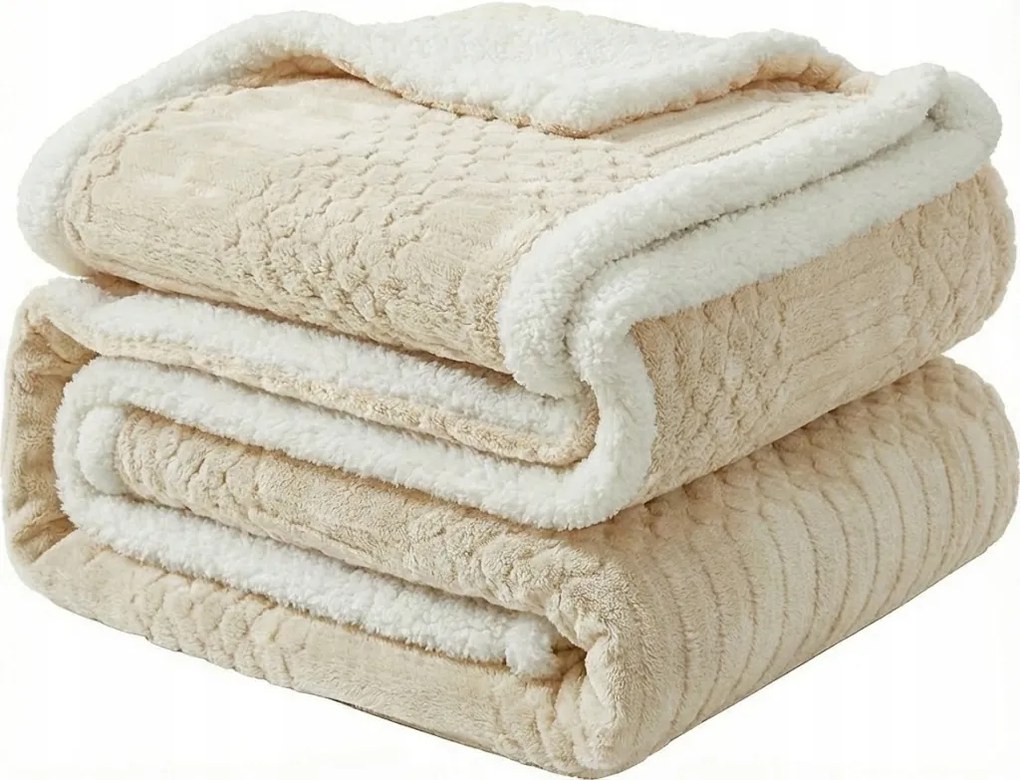 Meleg Vastag Takaró 200*220 Bárány Pulóver Kétoldalas