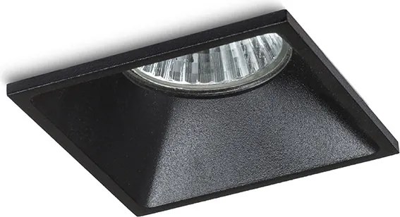 RENDL ZURI SQ süllyesztett lámpa fekete 230V GU10 35W
