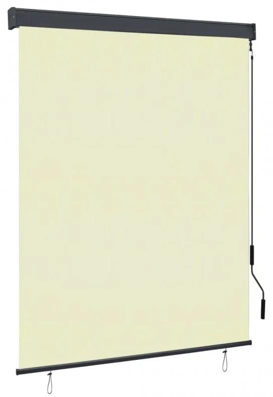 Krémszínű kültéri roló 140 x 250 cm