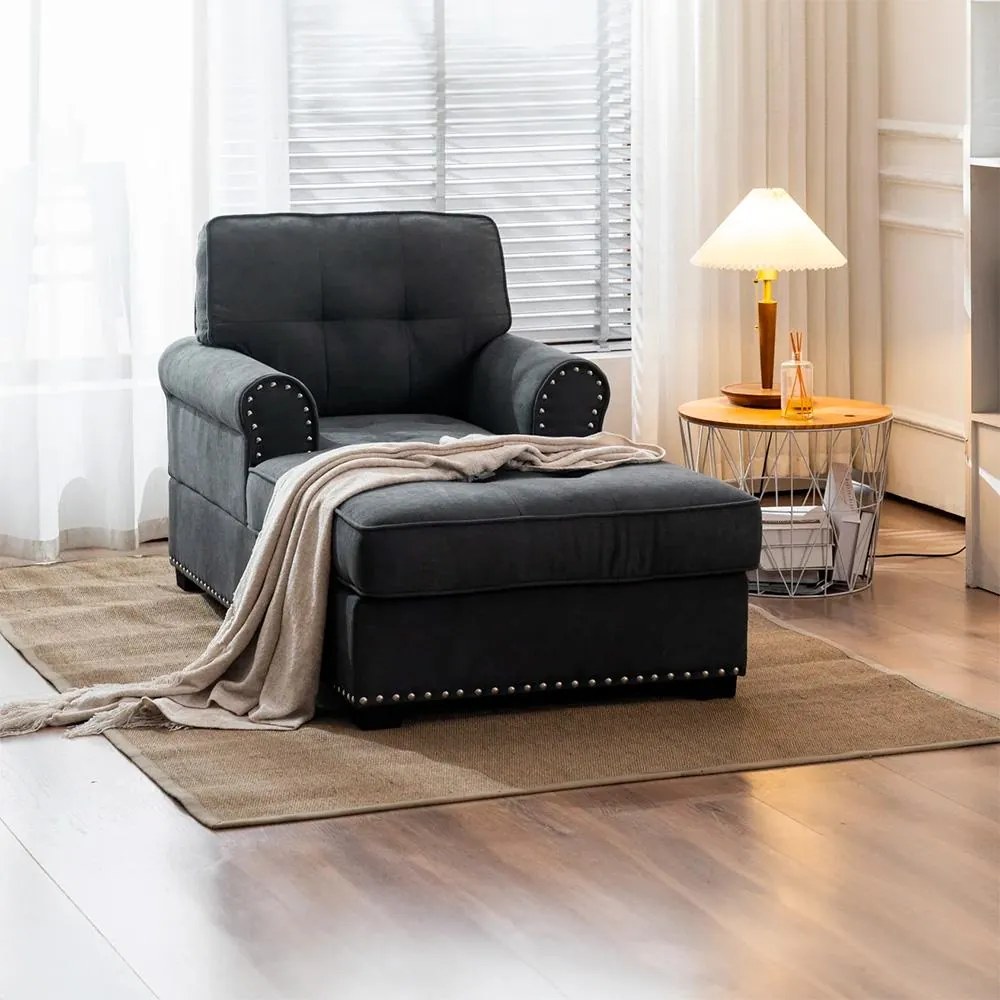 Catini VELVET Heverő / Kanapé - szürke