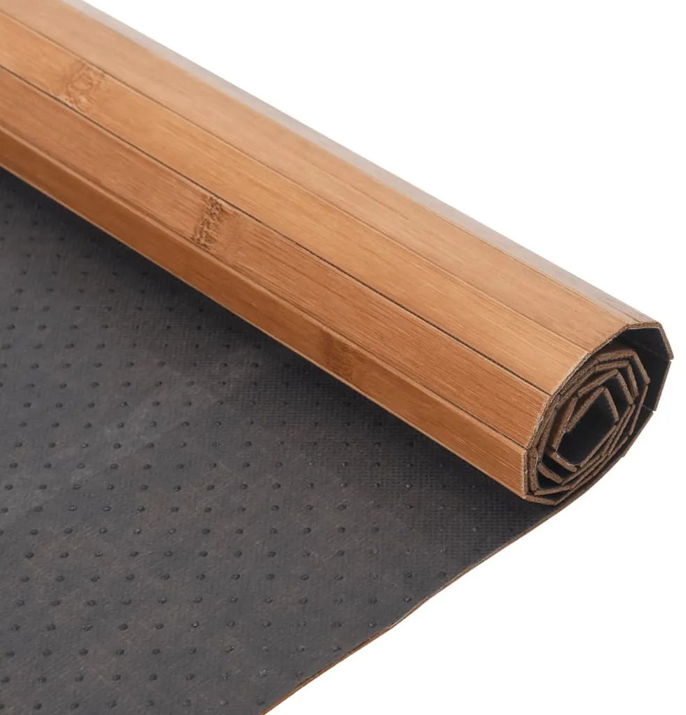 négyszögletű természetes bambusz szőnyeg 100 x 300 cm