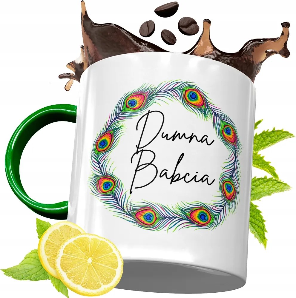 Zöld Bögre Nagymamáknak Nagymama Napjára Ajándék fényképes nyomattal