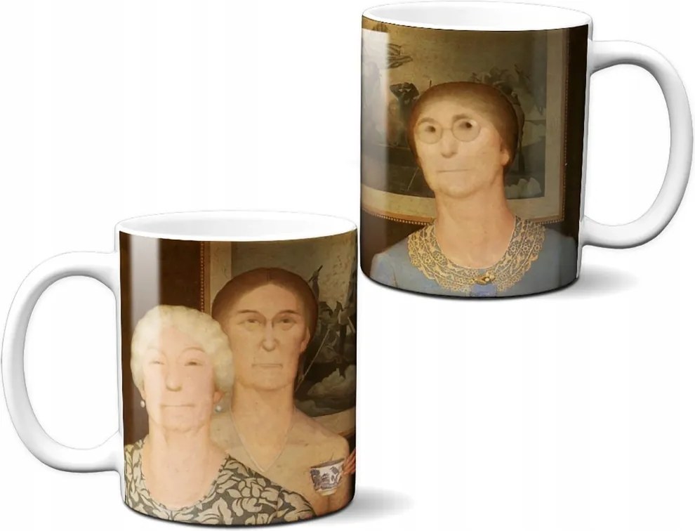 Daughters of Revolution Grant Wood bögre