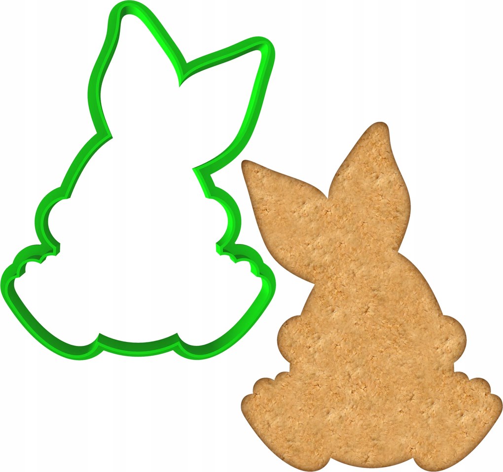 Húsvéti Forma Mézeskalács lyukasztó Húsvéti Nyuszi 10cm