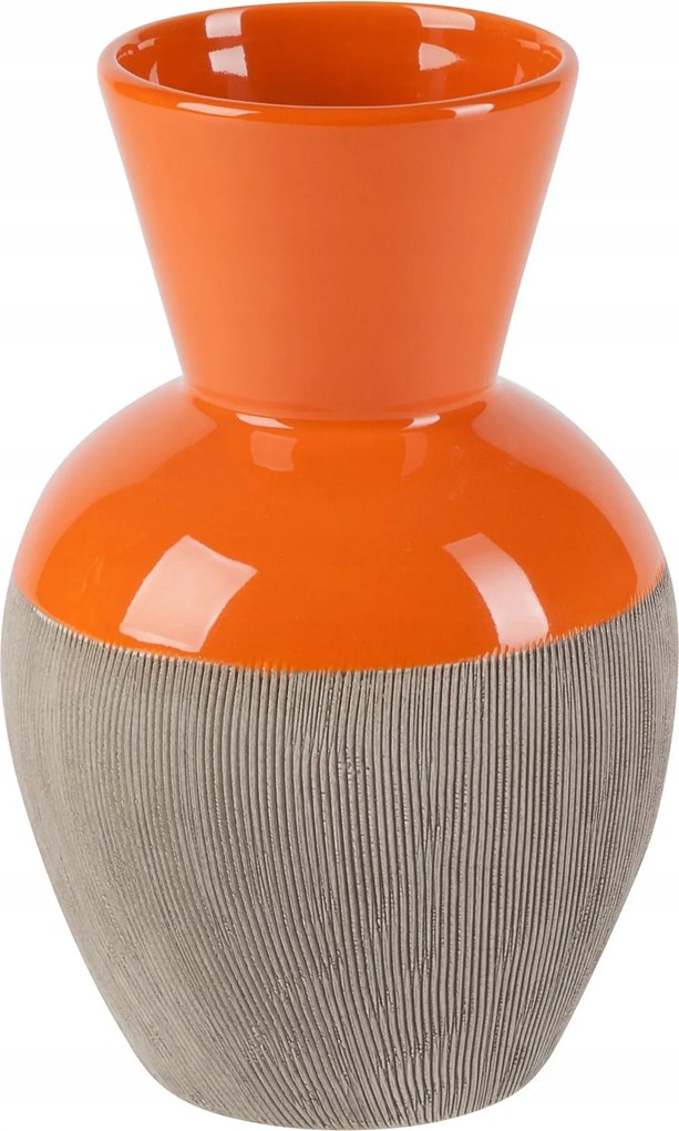Váza 'Rotund add' (9x15x20 cm), narancssárga