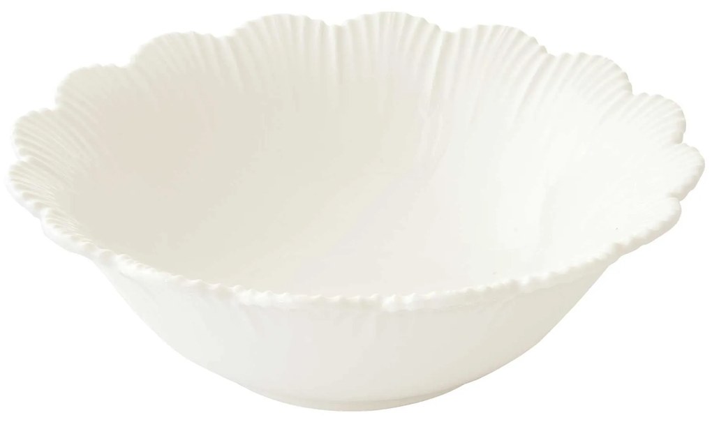 Fehér porcelán nagy tál 24 cm Fleuri