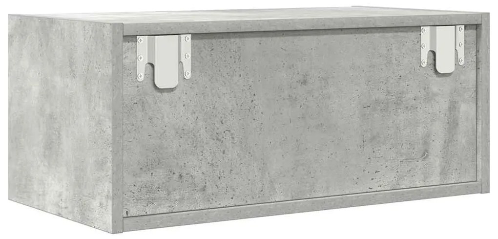 betonszürke szerelt fa TV-szekrény 60x31x25,5 cm