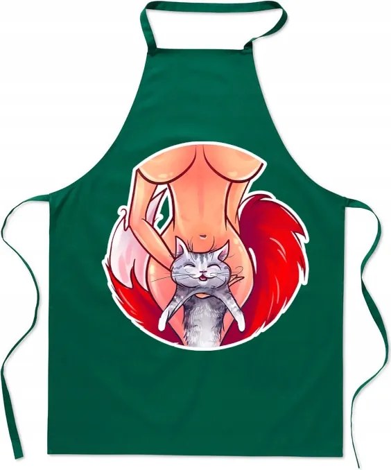 Konyhai kötény Forró cica mellek nő Ajándék