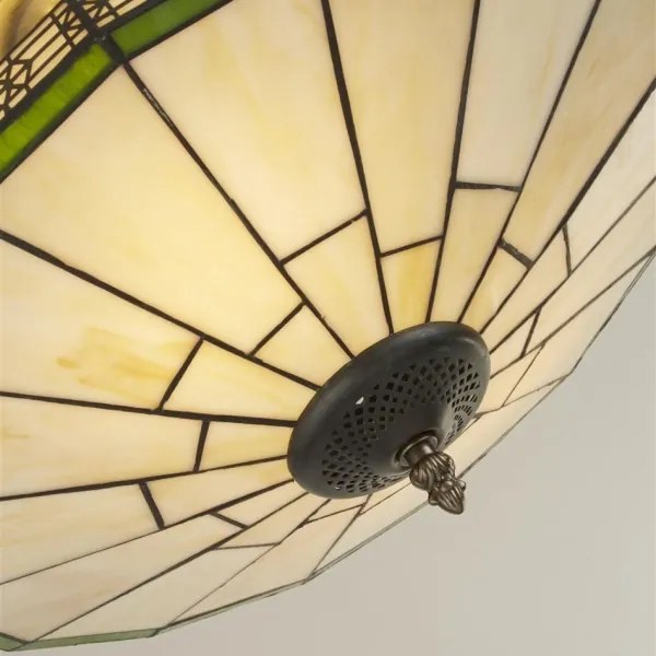 Searchlight 4417-17 - Tiffany mennyezeti lámpa NEW YORK 2xE14/40W/230V