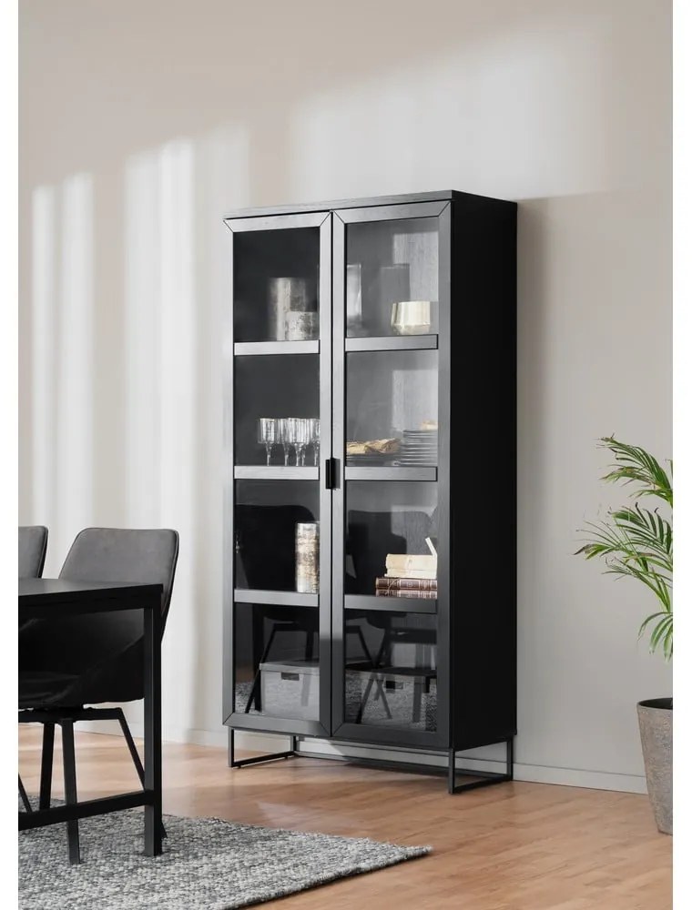 Natúr színű tölgyfa tálalószekrény 95x195 cm Everett - Rowico