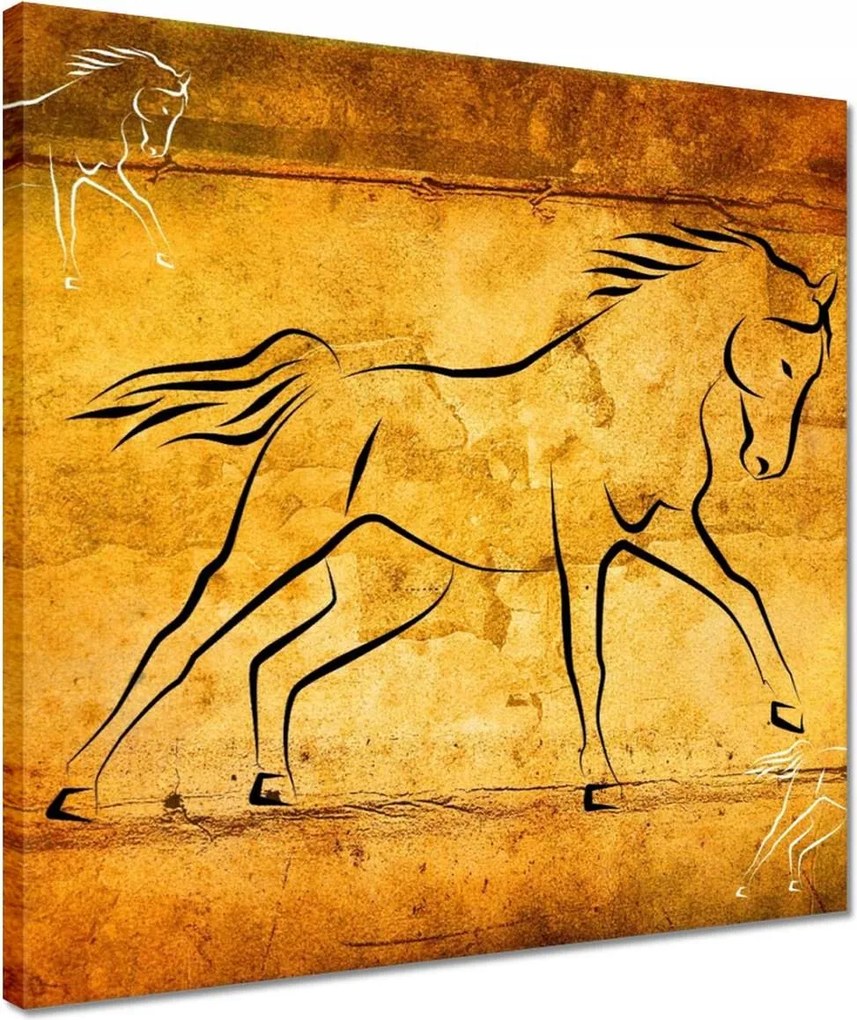 Vászonkép 40x40 Galoppozó ló