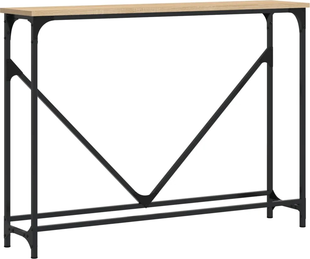 vidaXL sonoma tölgy színű szerelt fa dohányzóasztal 102x22,5x75 cm