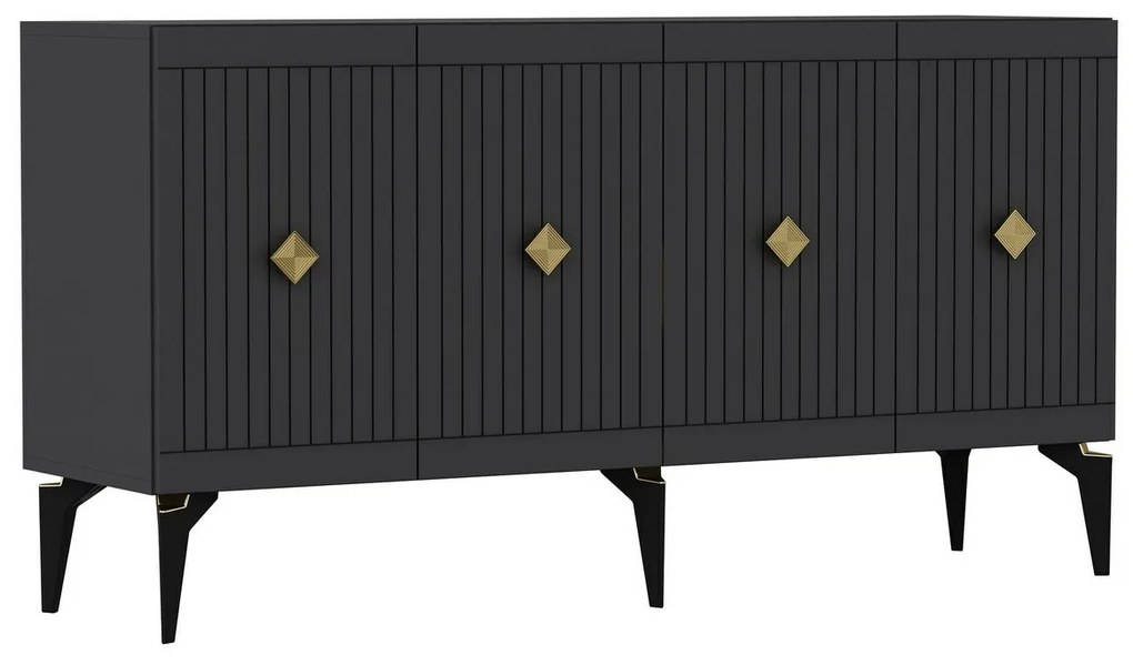 Midas Anthracite and Gold szekrény