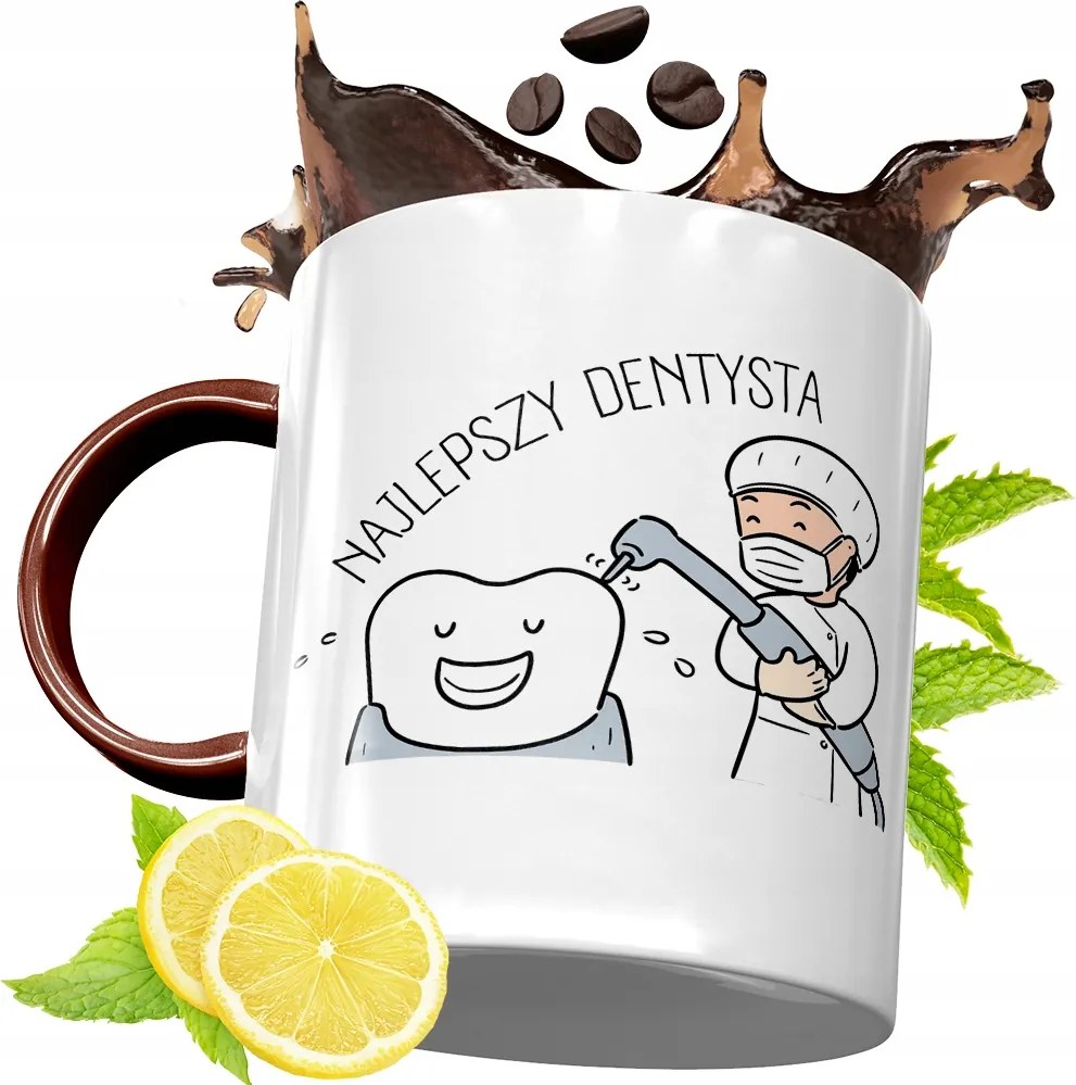 Bordó Bögre Fogorvosnak Születésnapra Ajándék fényképes nyomattal