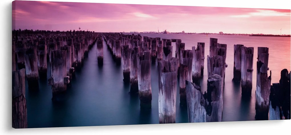 Fa kerekek képe (120x50 cm)