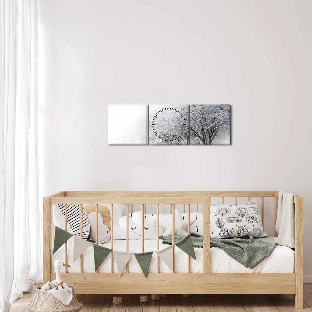 Kép - tél sikátor (órával) (90x30 cm)