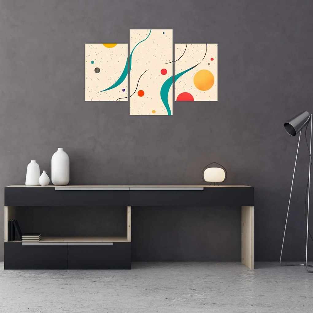 Kép - Minimalista színes illusztráció (90x60 cm)