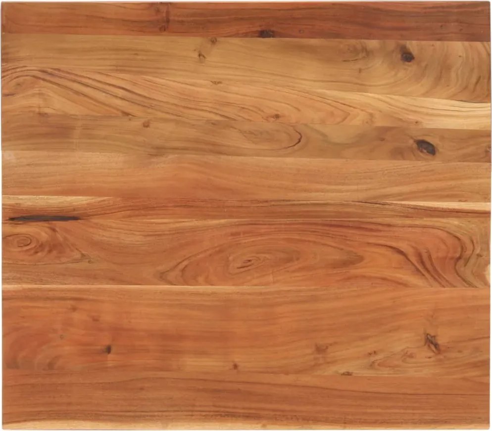 vidaXL tömör akácfa téglalap alakú asztallap 100x80x2,5 cm