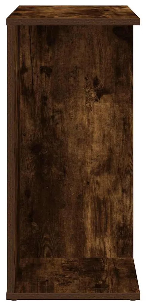 2 db füstös tölgy színű szerelt fa éjjeliszekrény 46,5x29x61 cm