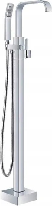 Kádtöltő Csaptelep Szabadonálló Cobra Króm Zuhanyszettel