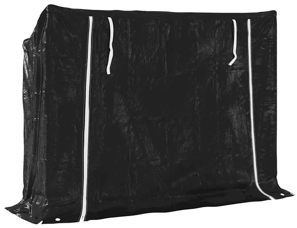 Tűzifa állvány esővédővel 151x40,5x110,5 cm horganyzott acél
