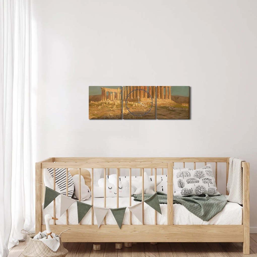 Kép - Frederic Edwin Church, The Parthenon, reprodukciók (órával) (90x30 cm)