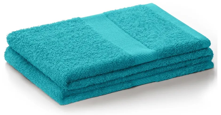 Kék-türkiz frottír bambuszkeverék fürdőlepedő 70x140 cm Bamby – DecoKing