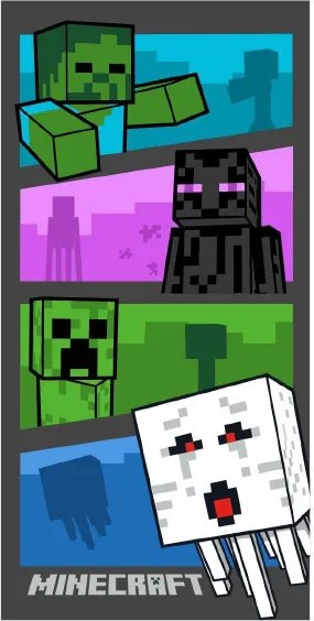 Minecraft Adventure Time fürdőlepedő, strand törölköző 70x140cm