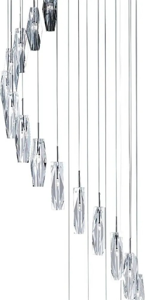 Függeszték Króm SCULPTURED ICE SEARCHLIGHT 888-20