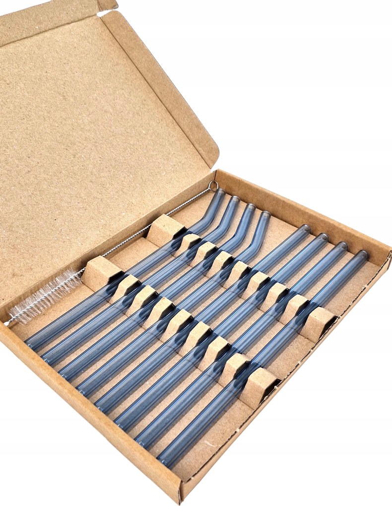 Szívószál üveg ivócső többfunkciós Eko 8db Kék Farmer MIX