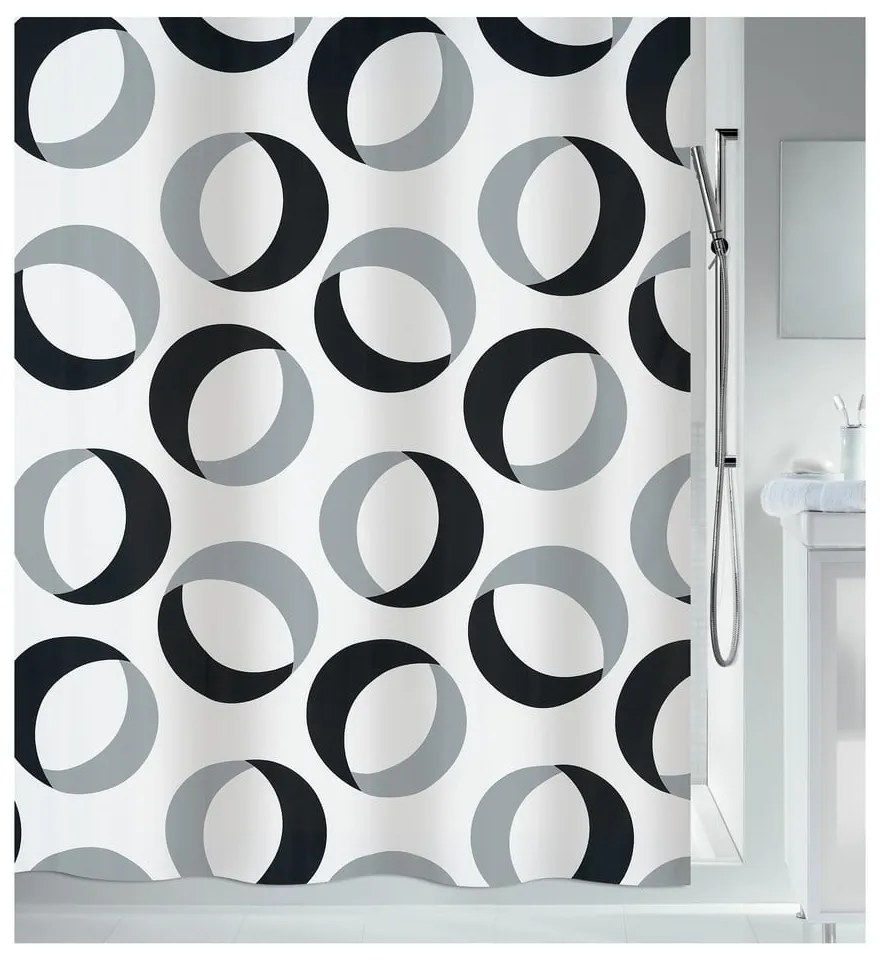 Zuhanyfüggöny 180x200 cm Rings – Spirella