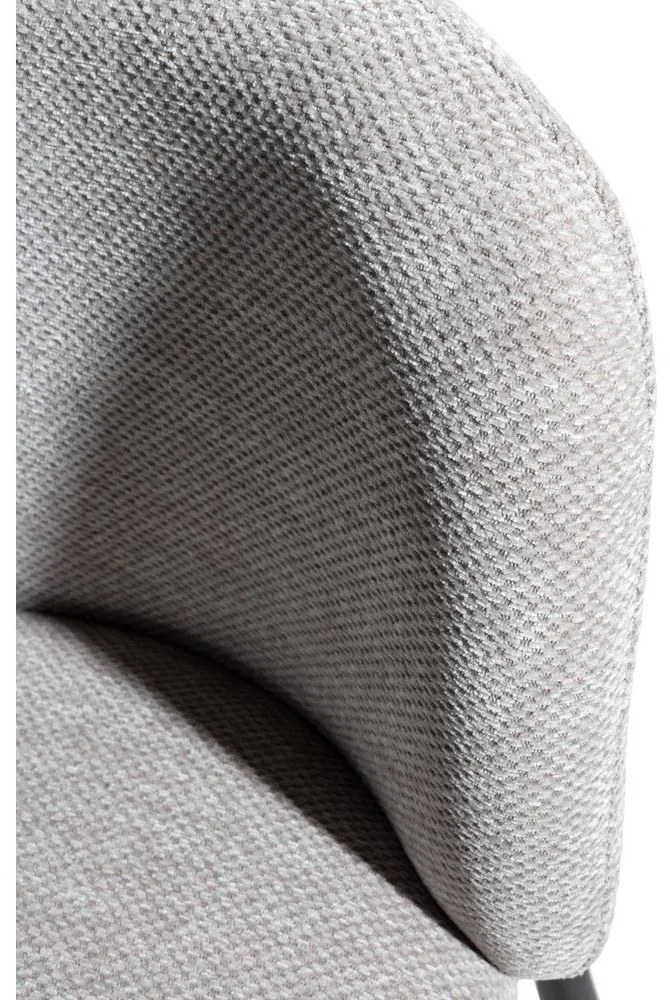 Szürke kárpitozott étkezőfotel szett 2 db-os Ginny – MOME