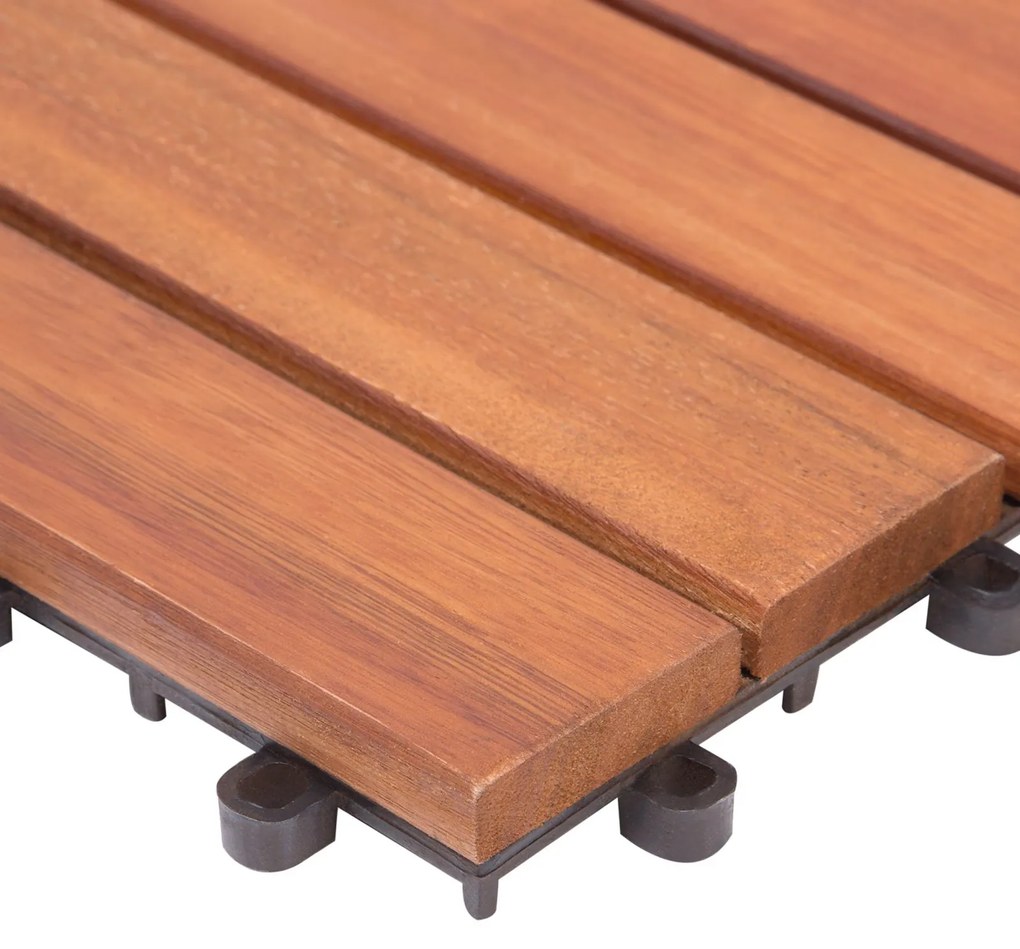 Deuba Eukaliptusz fa járólapok – 11 darabos készlet, 30x30 cm