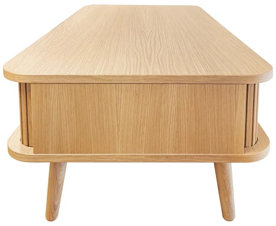 Dohányzóasztal tölgyfa dekorral 58x107.5 cm Rove – Woodman