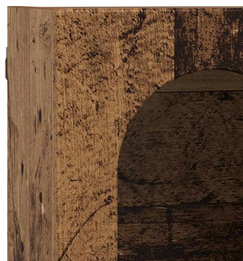 Függő szekrény polcokkal Öreg fa 60 x 20 x 40 cm Faanyag