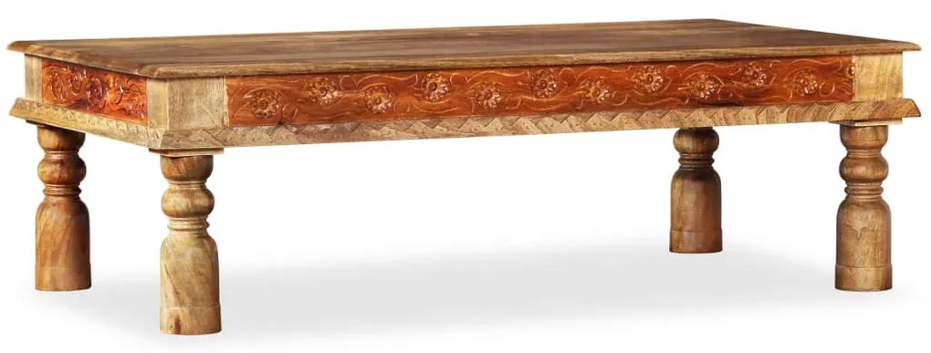 tömör mangófa/akácfából dohányzóasztal 110 x 60 x 38 cm