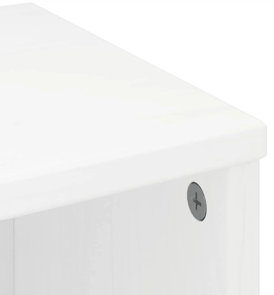 6 db fehér tömörfa fenyőfa oldalsó szekrény ODDA 40x24x79 cm