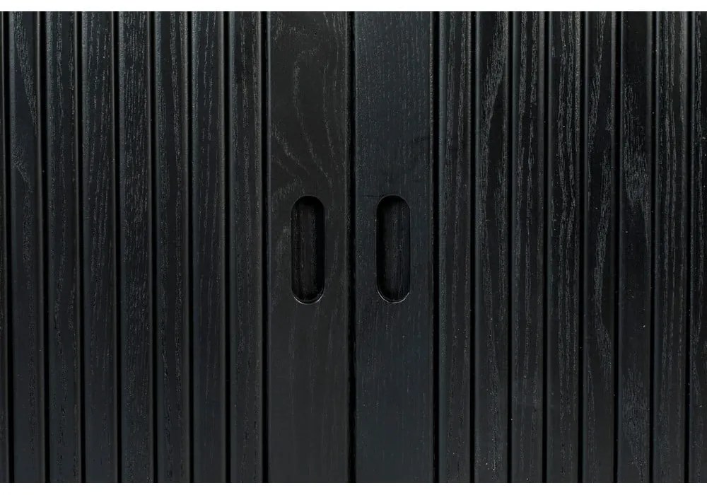 Barbier tolóajtós fekete komód - Zuiver