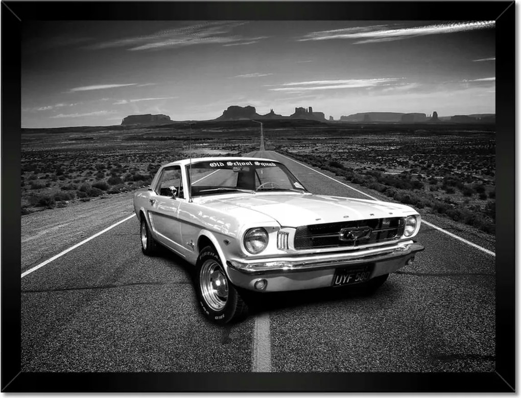 Poszterek keretben 40x30 Oldschool Ford Mustang