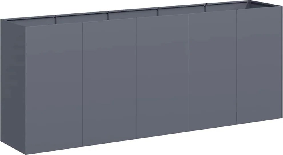 vidaXL növénytartó antracitszürke 200x40x80 cm hidegen hengerelt acél