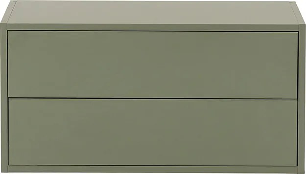 Boxie 2 fiókos fali szekrény 40x80x37 cm zöld