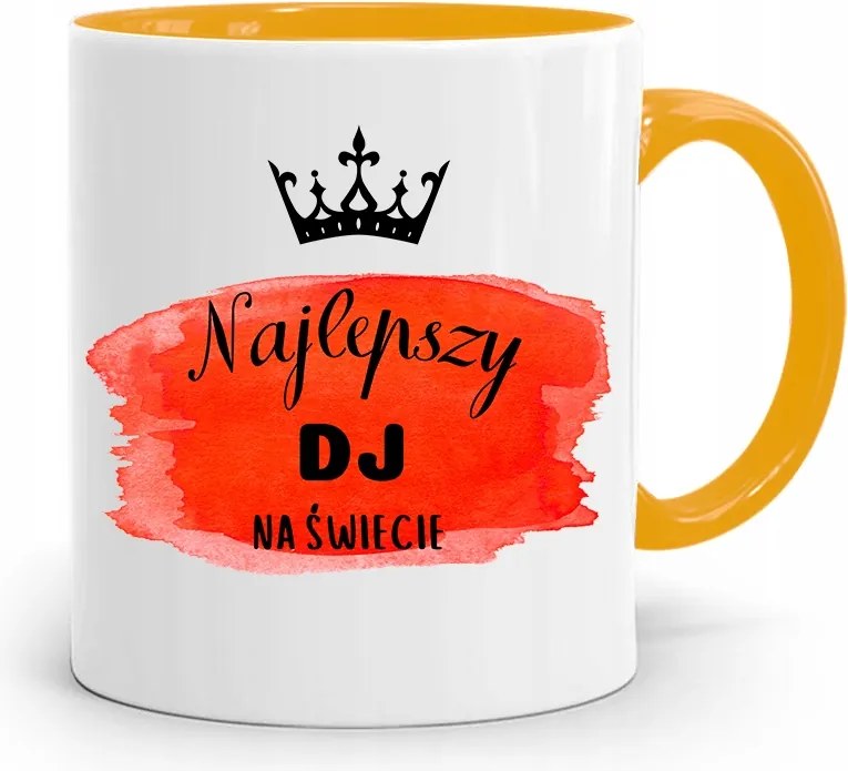 Dja Zene Bögre Sárga A Világ Legjobb Dj-je fényképes nyomtatással