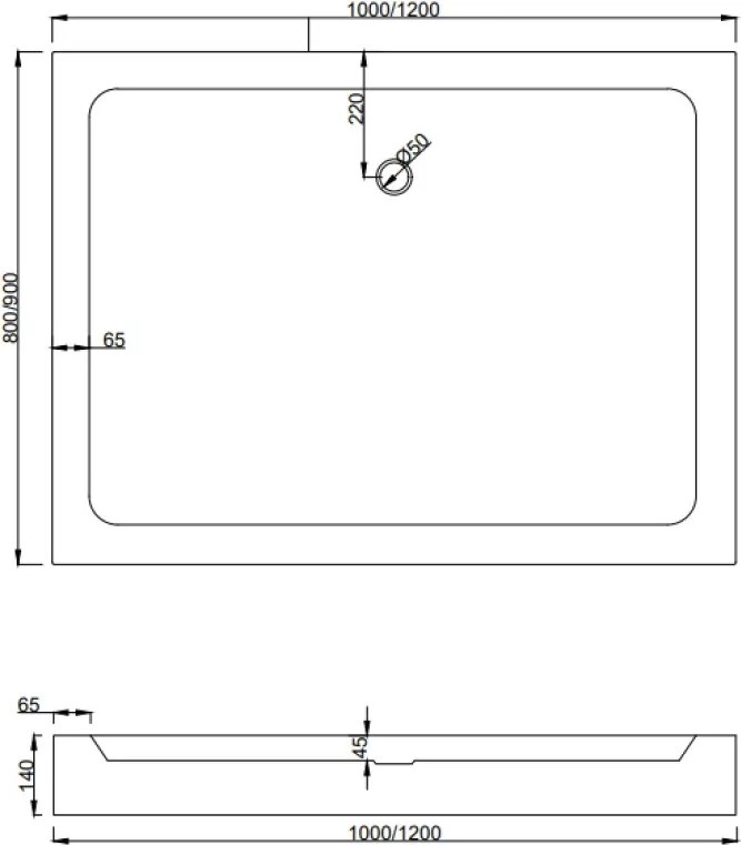 Mexen Apia 100 x 80 cm-es tolóajtós zuhanykabin, fehér csíkok, króm + Rio zuhanytálca - 840-100-080-01-20-4510