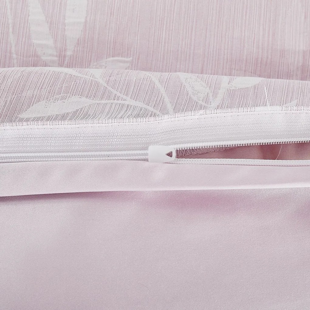 Alabama rózsaszínű jacquard ágynemű, 140 x 200 cm,70 x 90 cm