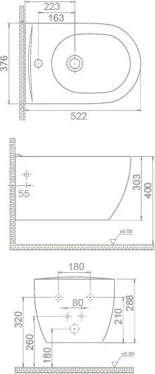 CeraStyle CITY fali BIDÉ